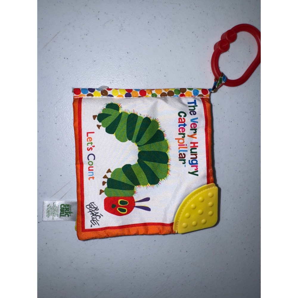 World of Eric Carle Very Hungry Caterpillar Let's Count Crinkle Book Teether